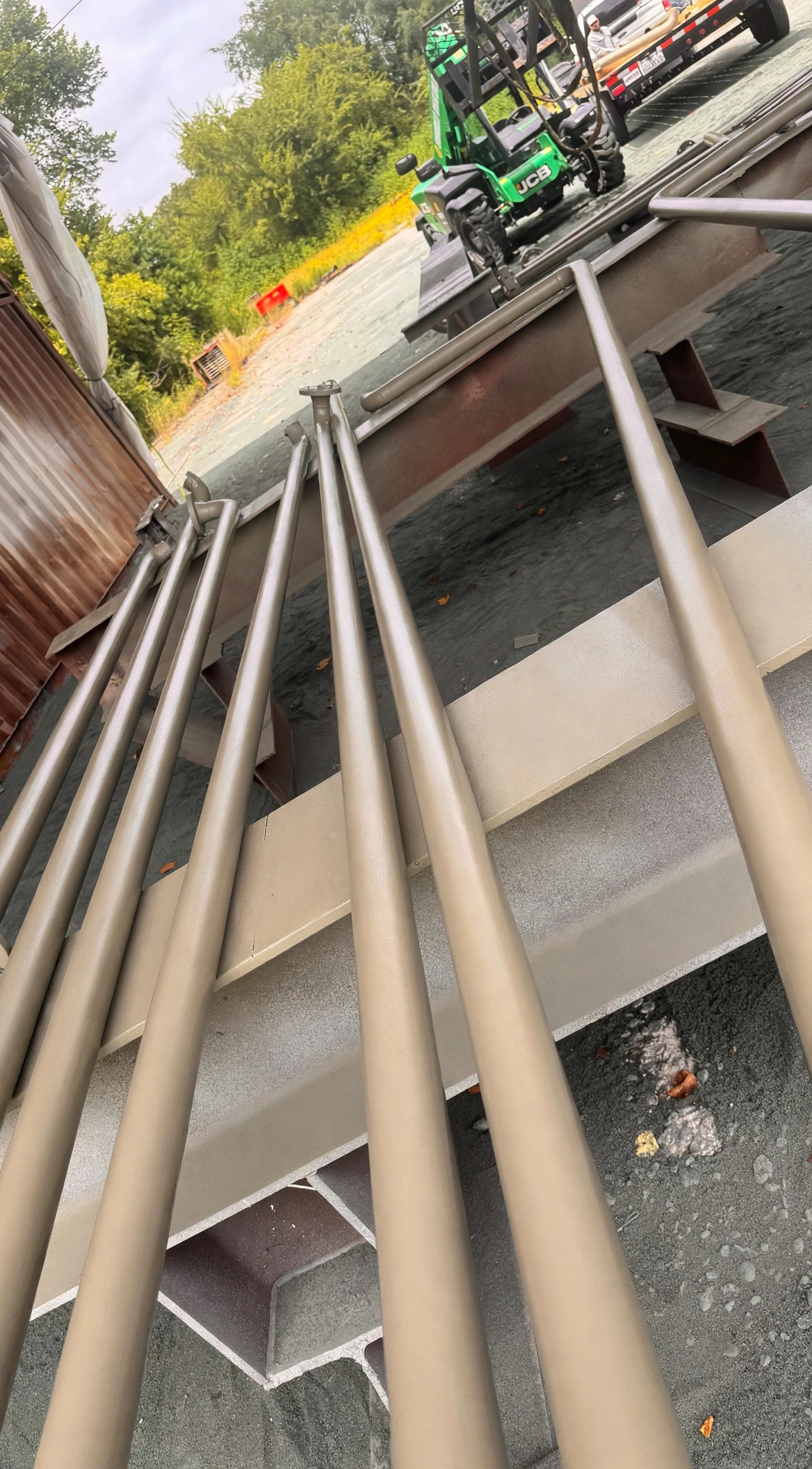 Shop blasting and professionally finished protective coating application
