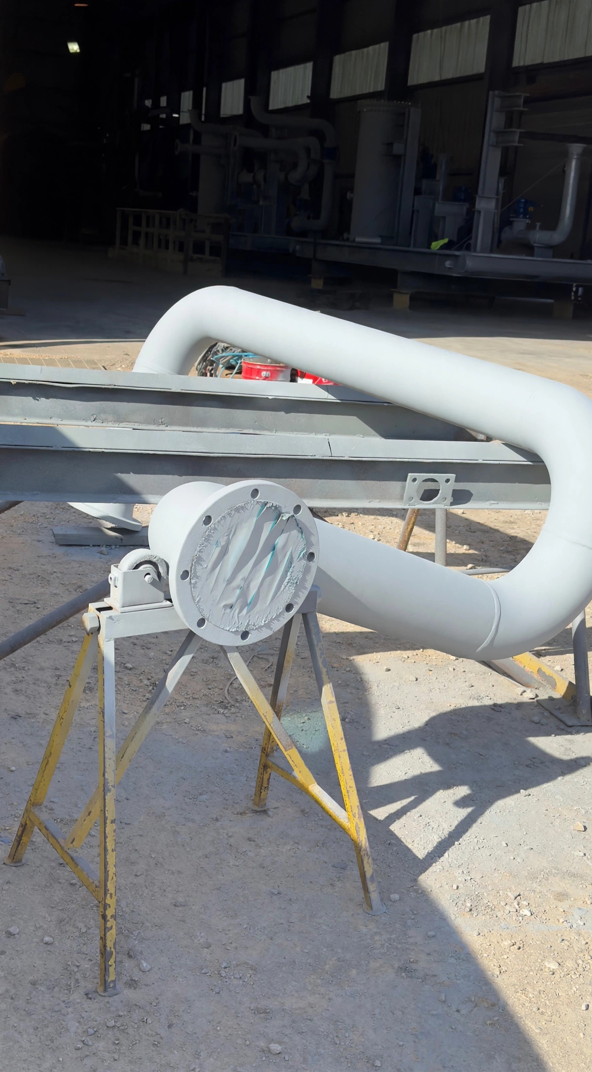 Shop blasting and professionally finished protective coating application