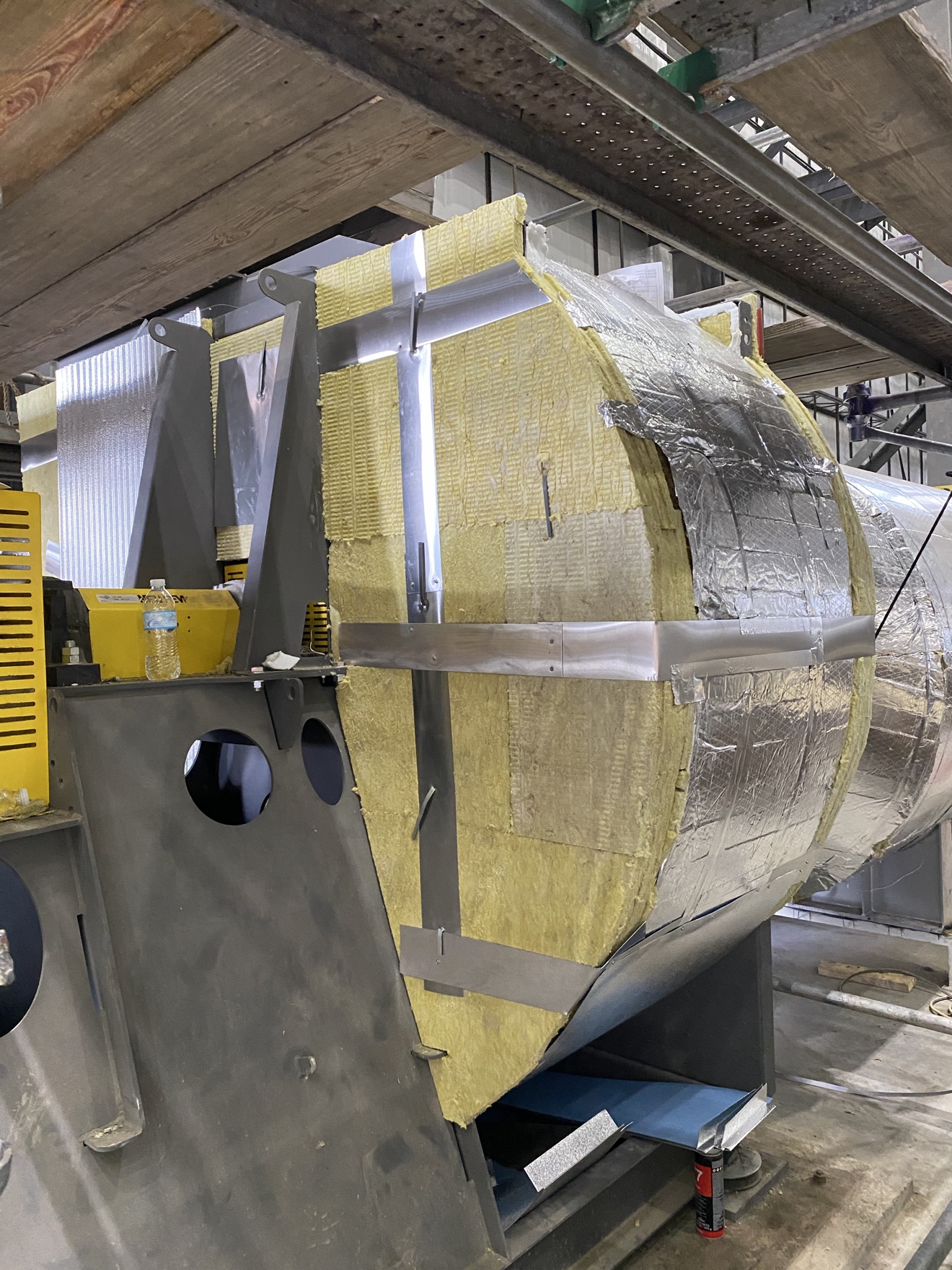 Industrial insulation work on piping, vessels and equipment