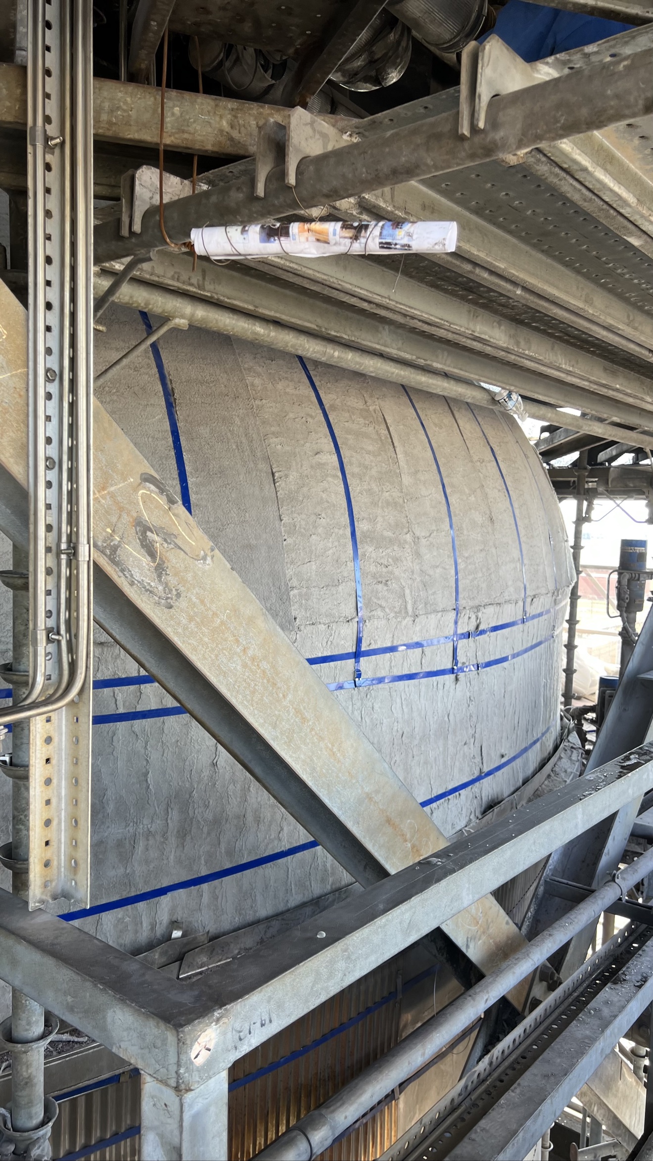 Industrial insulation work on piping, vessels and equipment