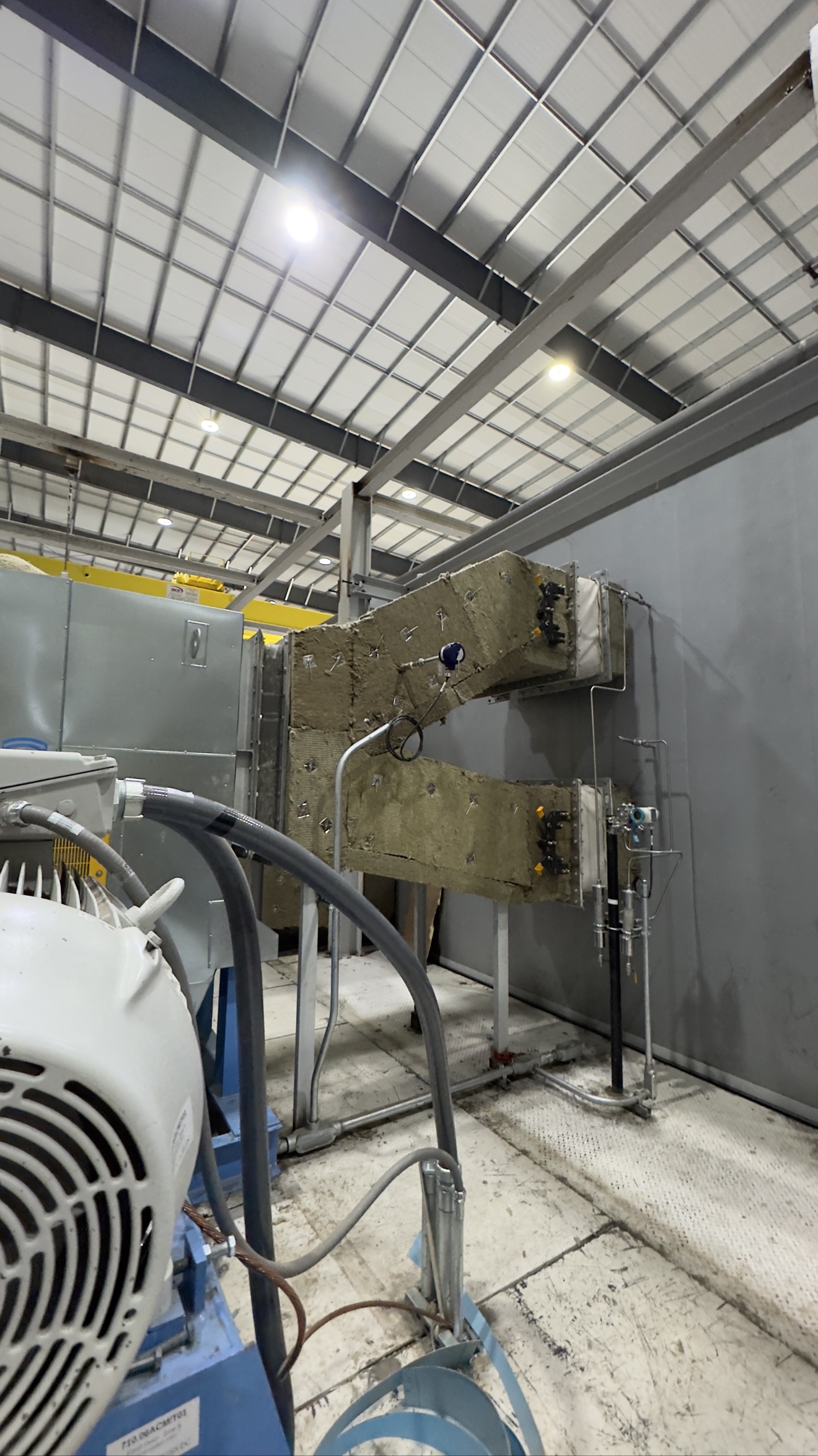 Raptor refractory crews installing high-temperature lining