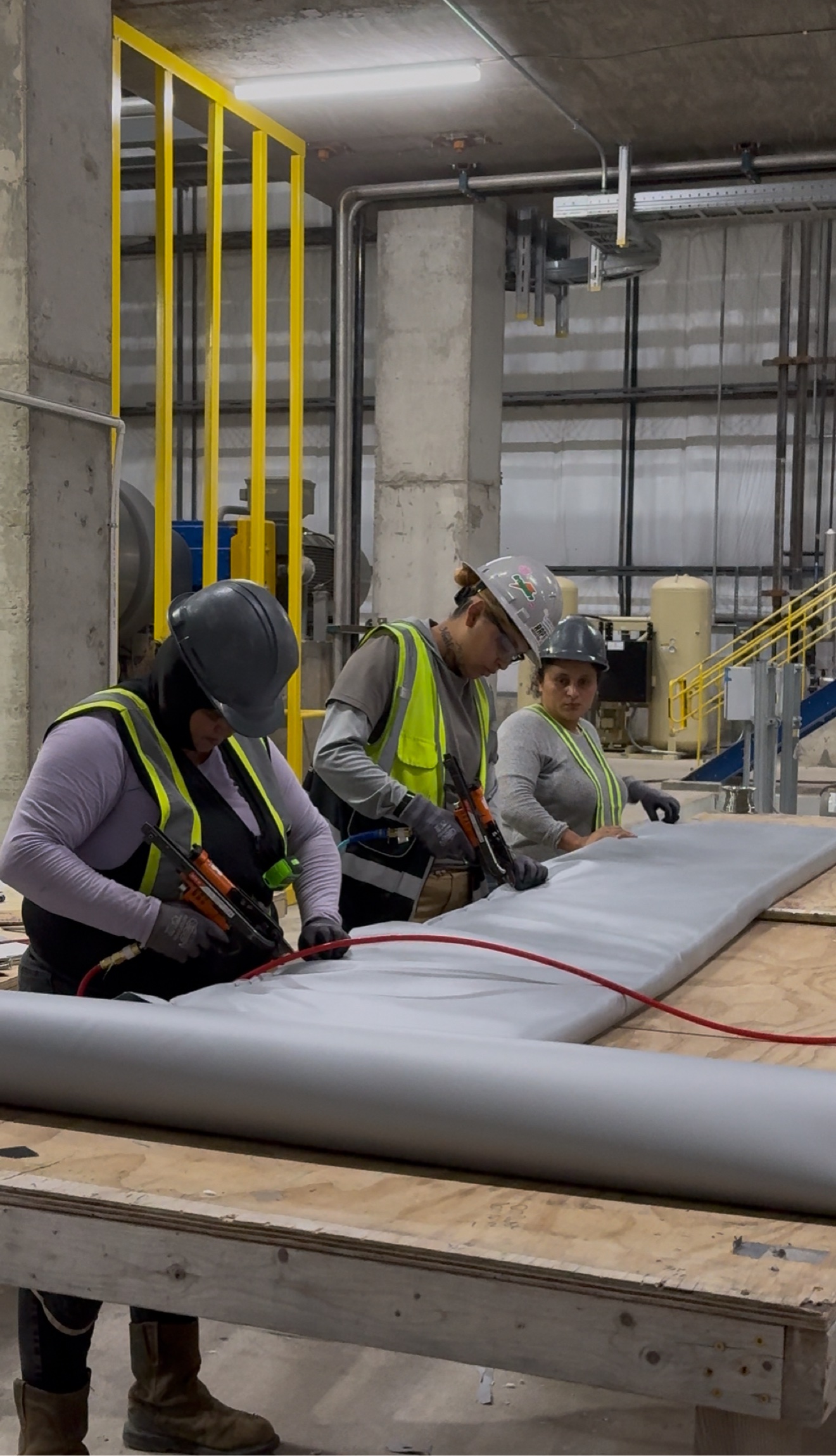 Custom removable insulation blanket fabrication and completed installation