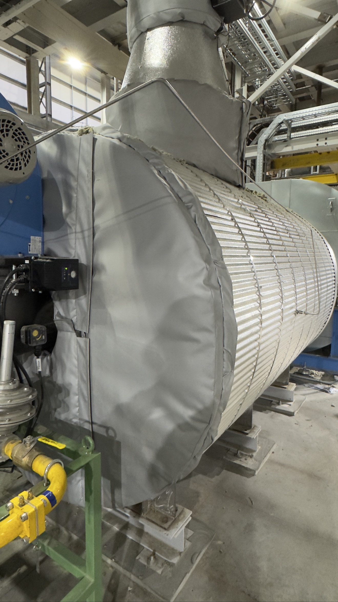 Custom removable insulation blanket fabrication and completed installation