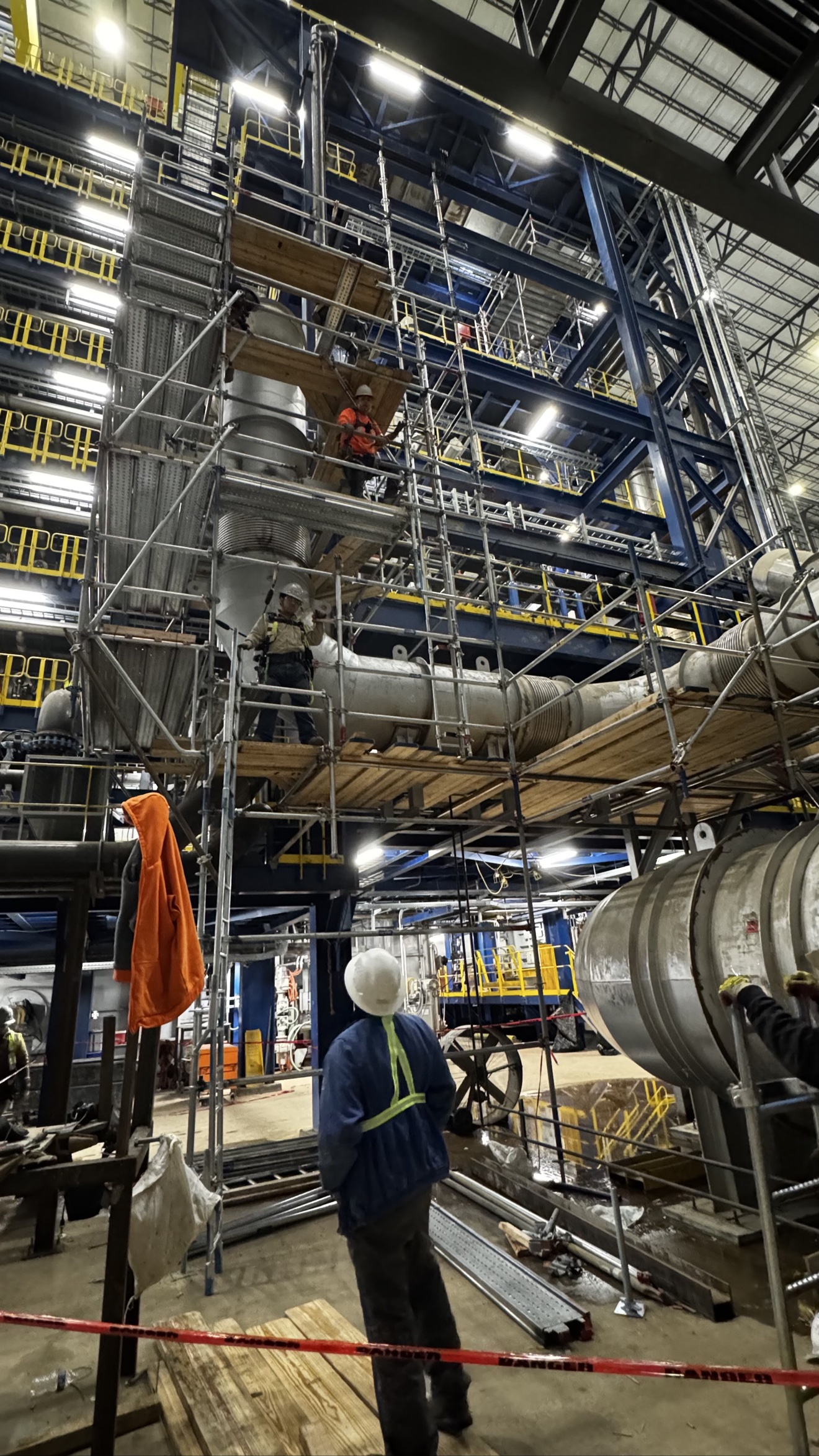 Industrial scaffolding access and Raptor field crews