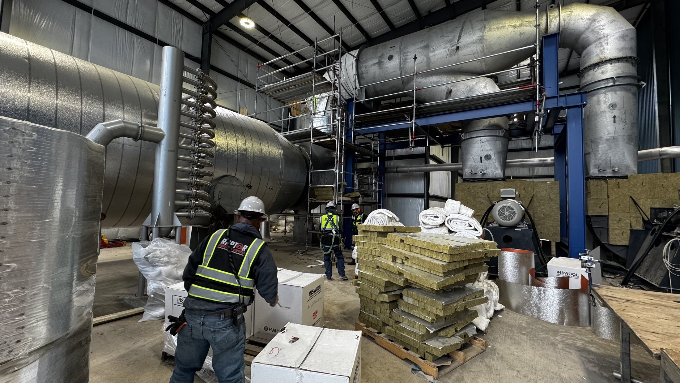 Industrial winterization and freeze-protection work